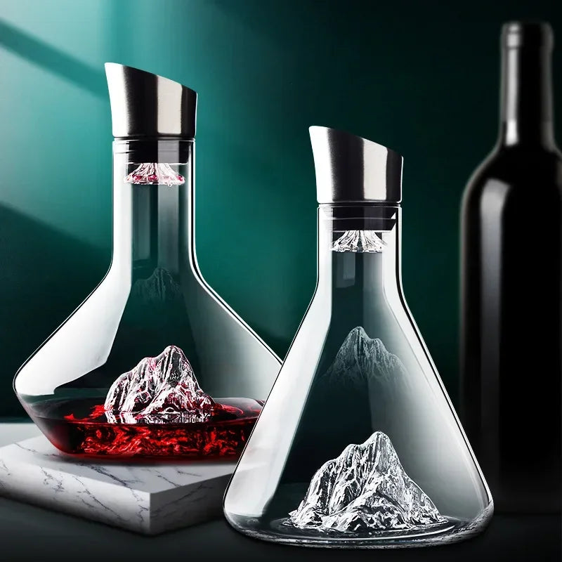 CrystalWave | Elegant Handmade Lead-Free Crystal Wine Decanter 1500ml 2