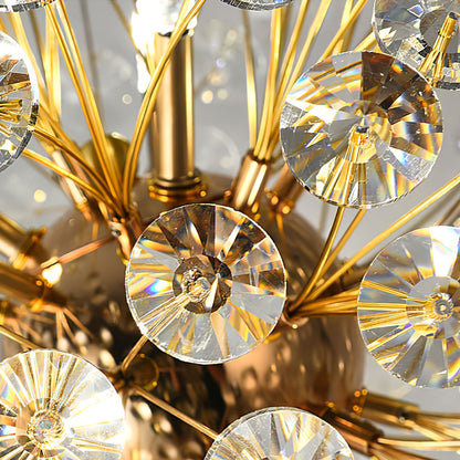 BloomSphere – Lámpara de Mesa de Cristal de Diente de León Elegante