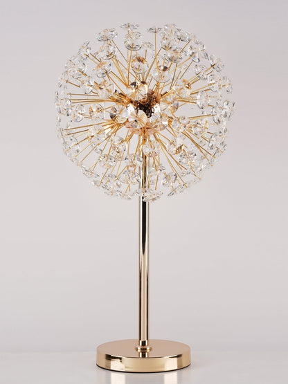 BloomSphere – Lámpara de Mesa de Cristal de Diente de León Elegante