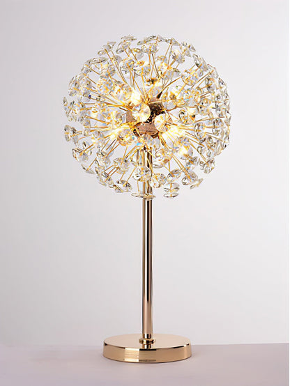 BloomSphere – Lámpara de Mesa de Cristal de Diente de León Elegante