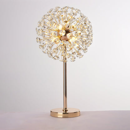 BloomSphere – Lámpara de Mesa de Cristal de Diente de León Elegante