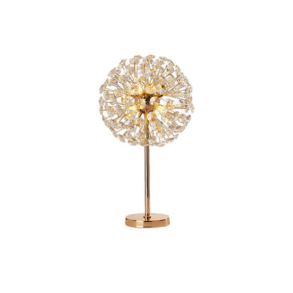 BloomSphere – Lámpara de Mesa de Cristal de Diente de León Elegante