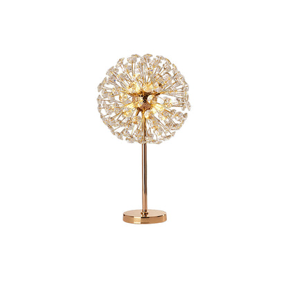 BloomSphere – Lámpara de Mesa de Cristal de Diente de León Elegante