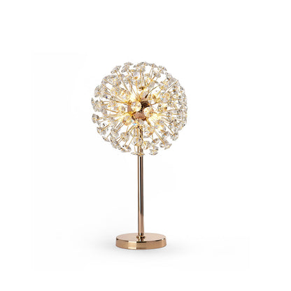 BloomSphere – Lámpara de Mesa de Cristal de Diente de León Elegante