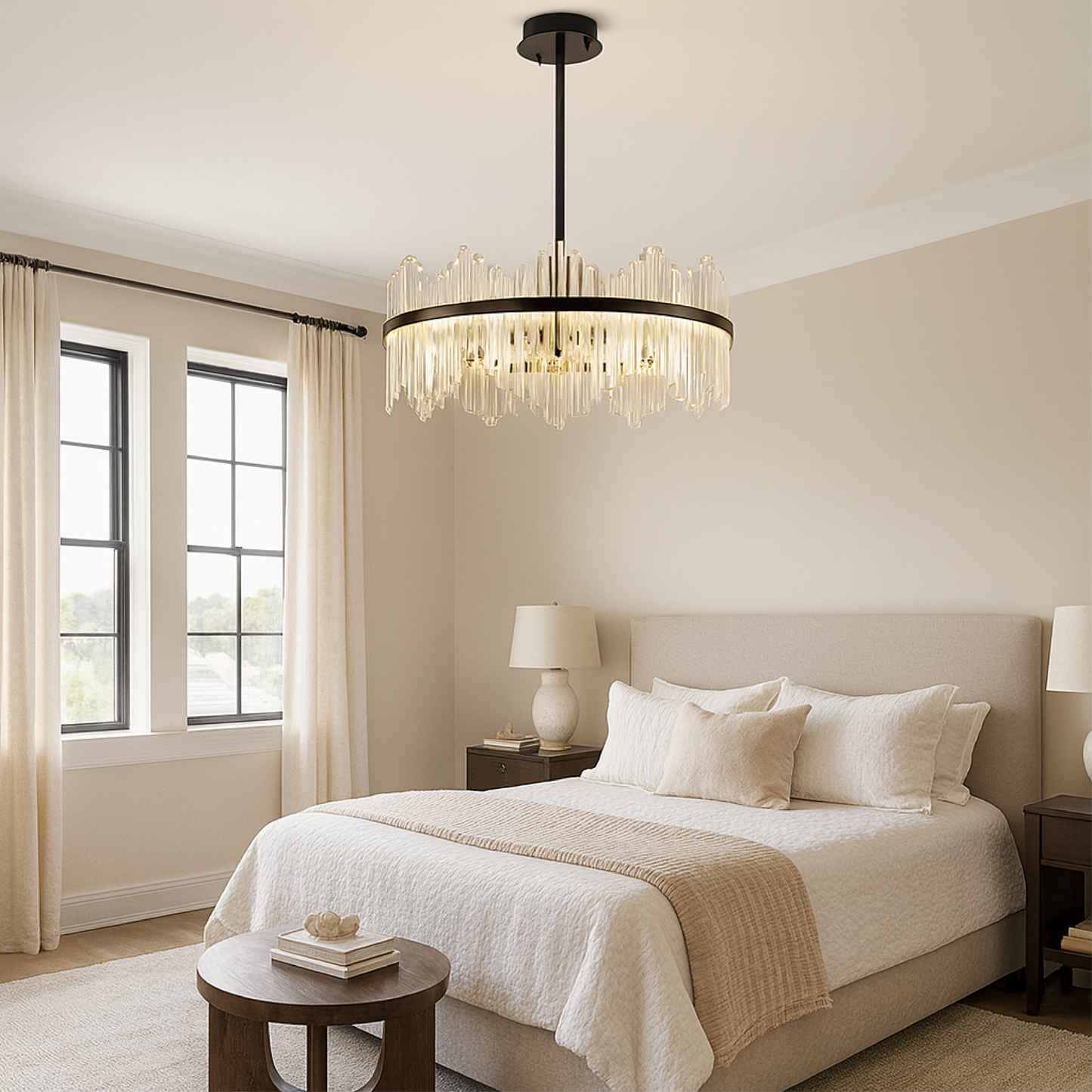 Crystal black chandelier Terri 2