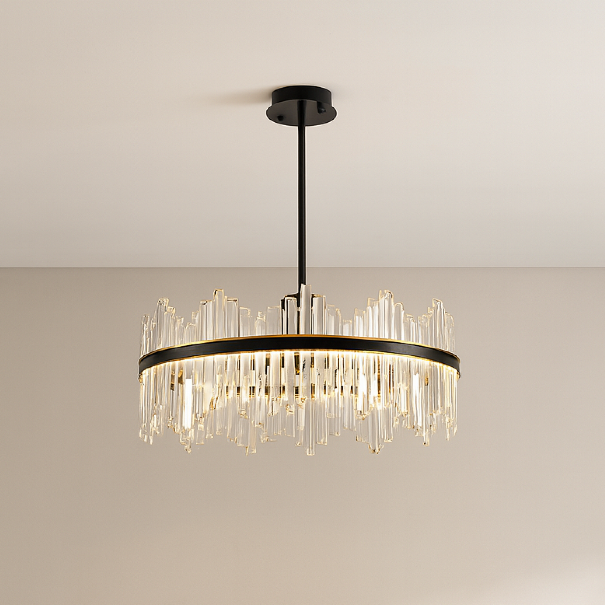Crystal black chandelier Terri 5