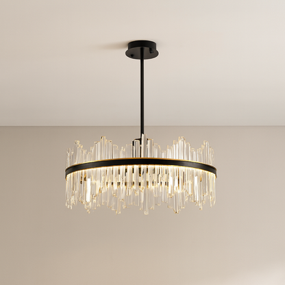 Crystal black chandelier Terri 5