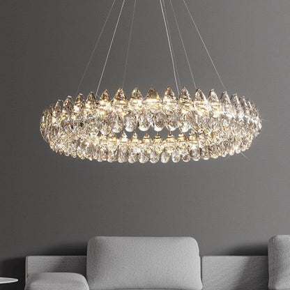 Crystal ring chandelier 2