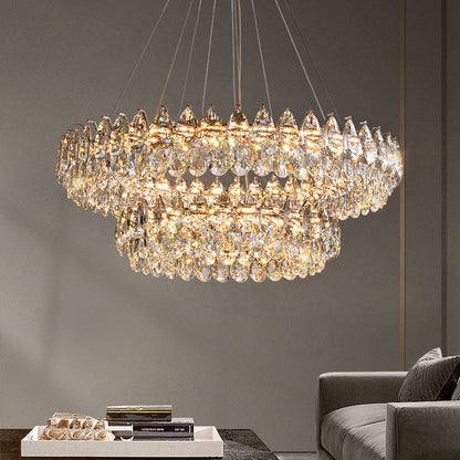 Crystal ring chandelier 3