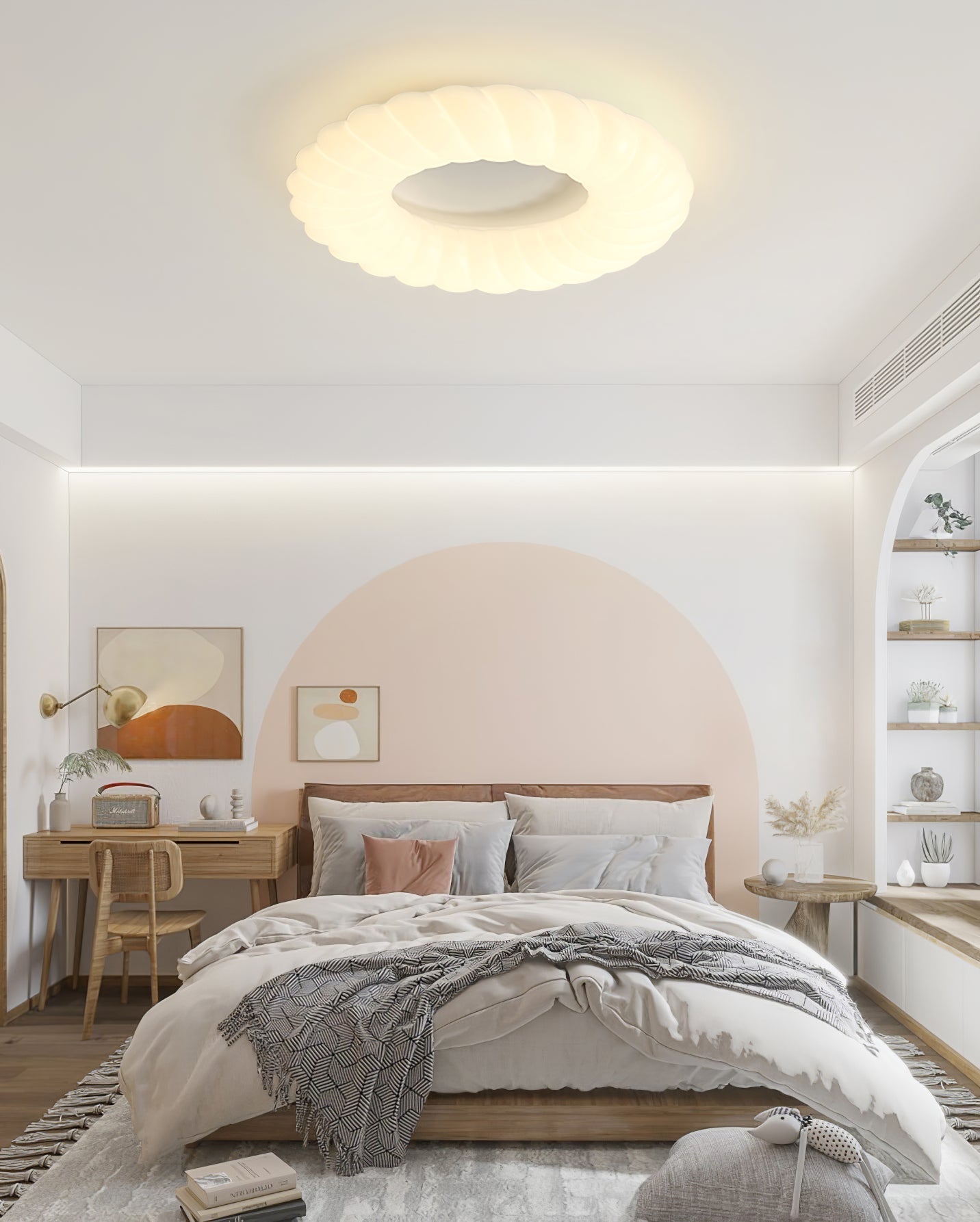 CloudGlow - Lámpara de Techo con Luz y Forma Elegante