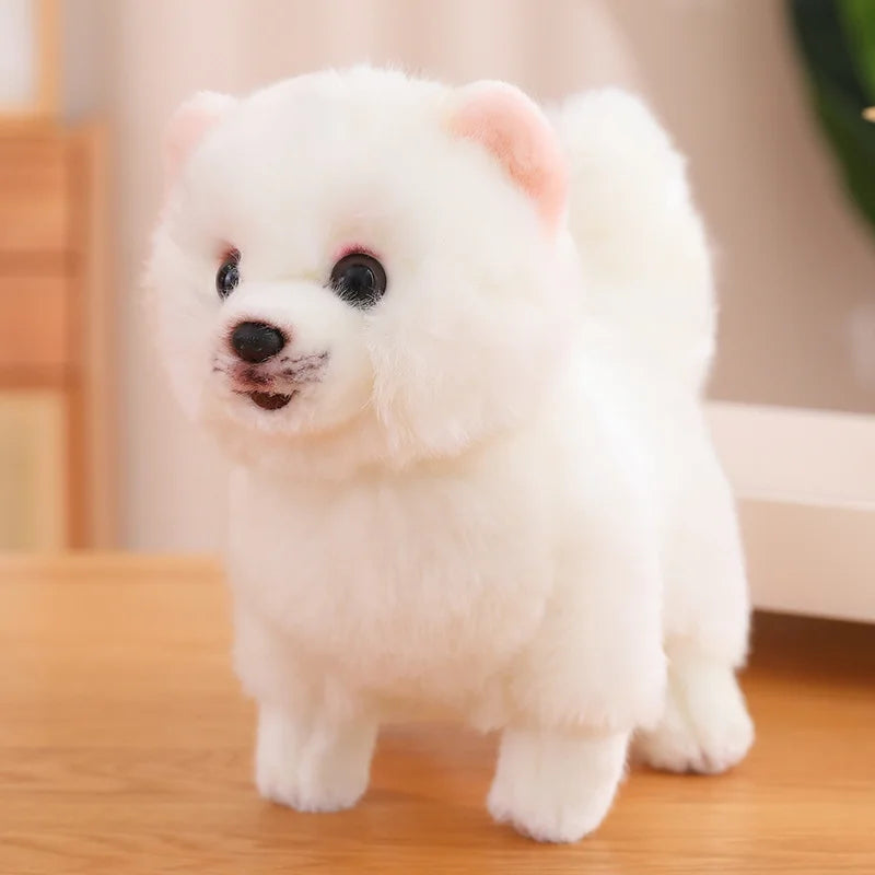 Cute Plush Pomeranian Dog Stuffed Animal – Soft 12-Inch Cuddly Puppy Doll for Kids 3
