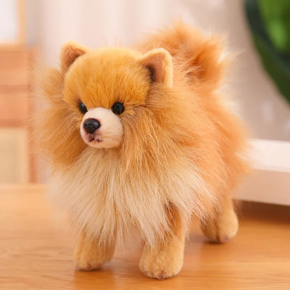 Cute Plush Pomeranian Dog Stuffed Animal – Soft 12-Inch Cuddly Puppy Doll for Kids 4