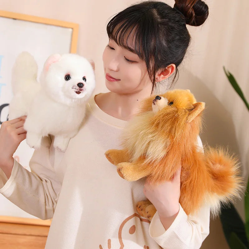 Cute Plush Pomeranian Dog Stuffed Animal – Soft 12-Inch Cuddly Puppy Doll for Kids 5