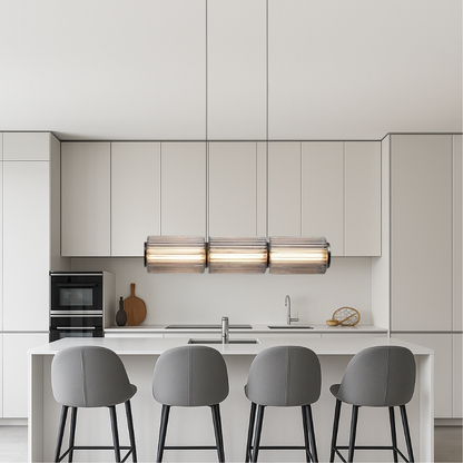 Cylinder Glass Pendant Lamp 0