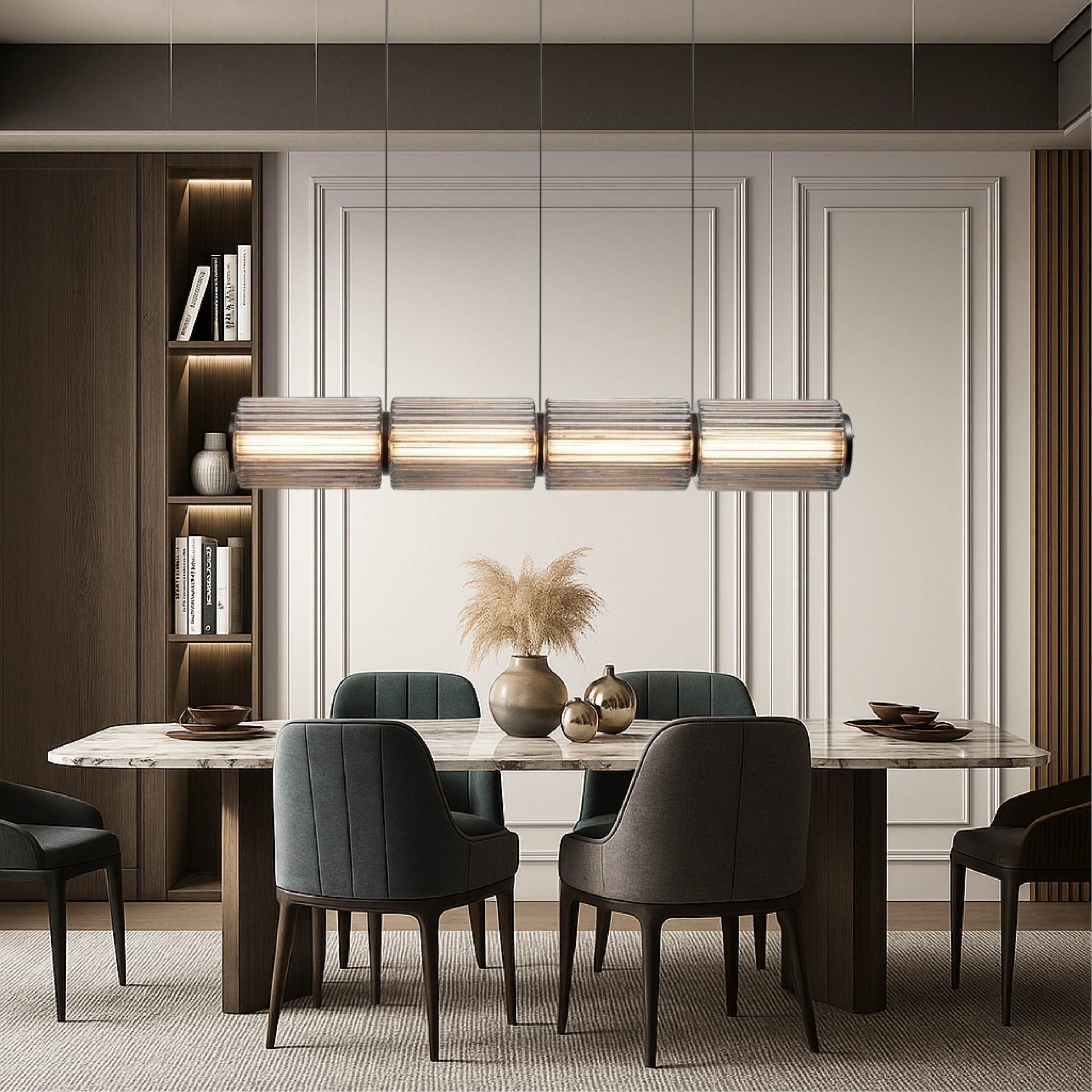 Cylinder Glass Pendant Lamp 2