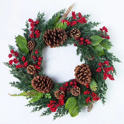 CypressBerry | Charming Festive Red Berries Christmas Wreath 1