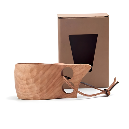 NatureCraft | Unikalny Ręcznie Wykonany Organiczny Drewniany Kubek Do Picia