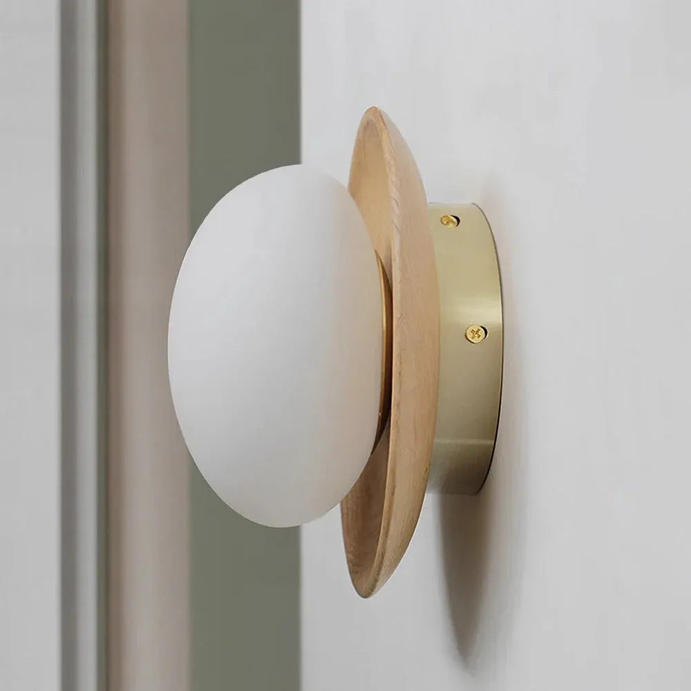 WalnutEdge – Luxurious Wall Light with Walnut Wood Accents