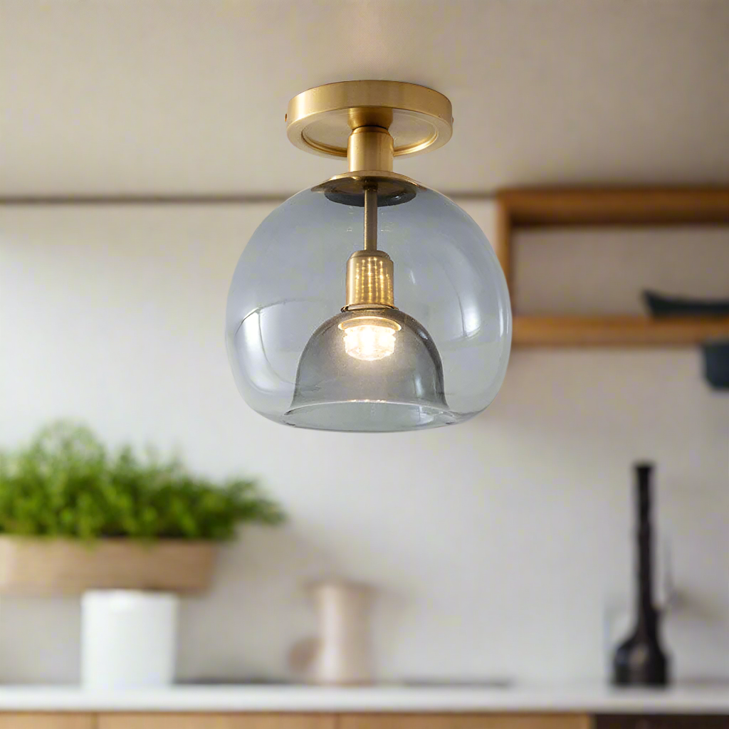 EssenceGray – Minimalistyczna Szklana Lampa Sufitowa