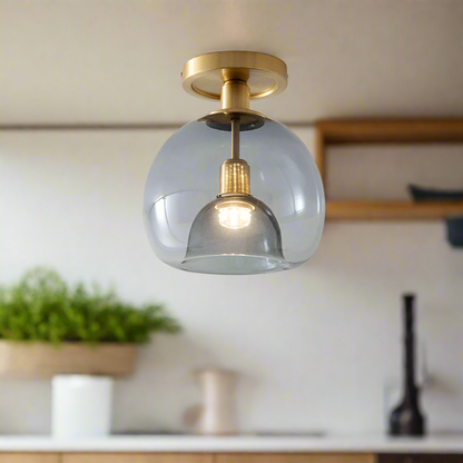 EssenceGray – Minimalistyczna Szklana Lampa Sufitowa