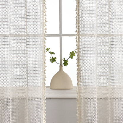 LuxeDrape – Soft Beige Voile for Sophisticated Spaces