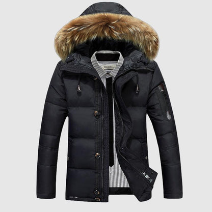 Daan | Padded winter coat with fur collar for men 1