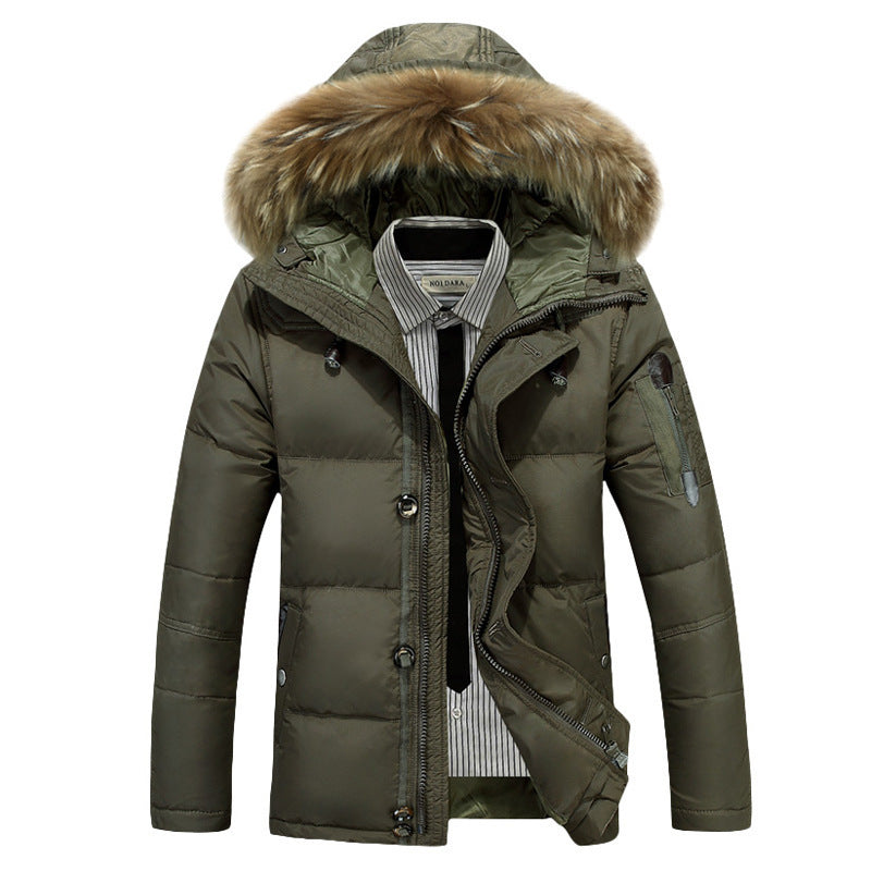 Daan | Padded winter coat with fur collar for men 2