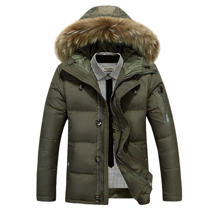 Daan | Padded winter coat with fur collar for men 2