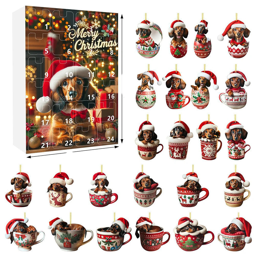 Dachshund Joy | Festive Whimsical Advent Calendar for Dog Lovers 12