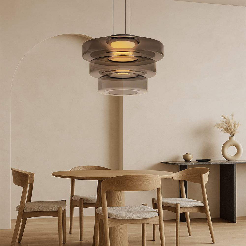 Danish glass Bauhaus pendant lamp 4