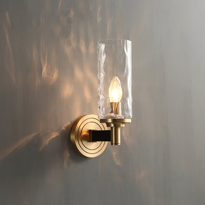 GoldenLume – Elegant Glass Wall Light for Luxurious Ambience