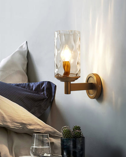 GoldenLume – Elegant Glass Wall Light for Luxurious Ambience