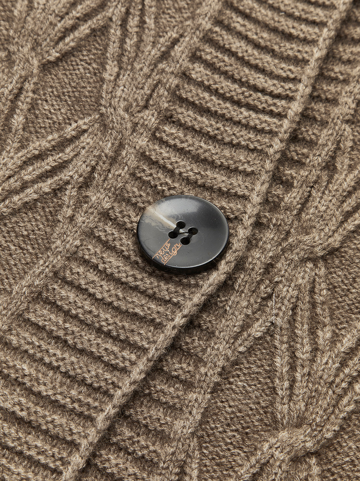 Diamond Stitch Knitting Longline Cardigan 6