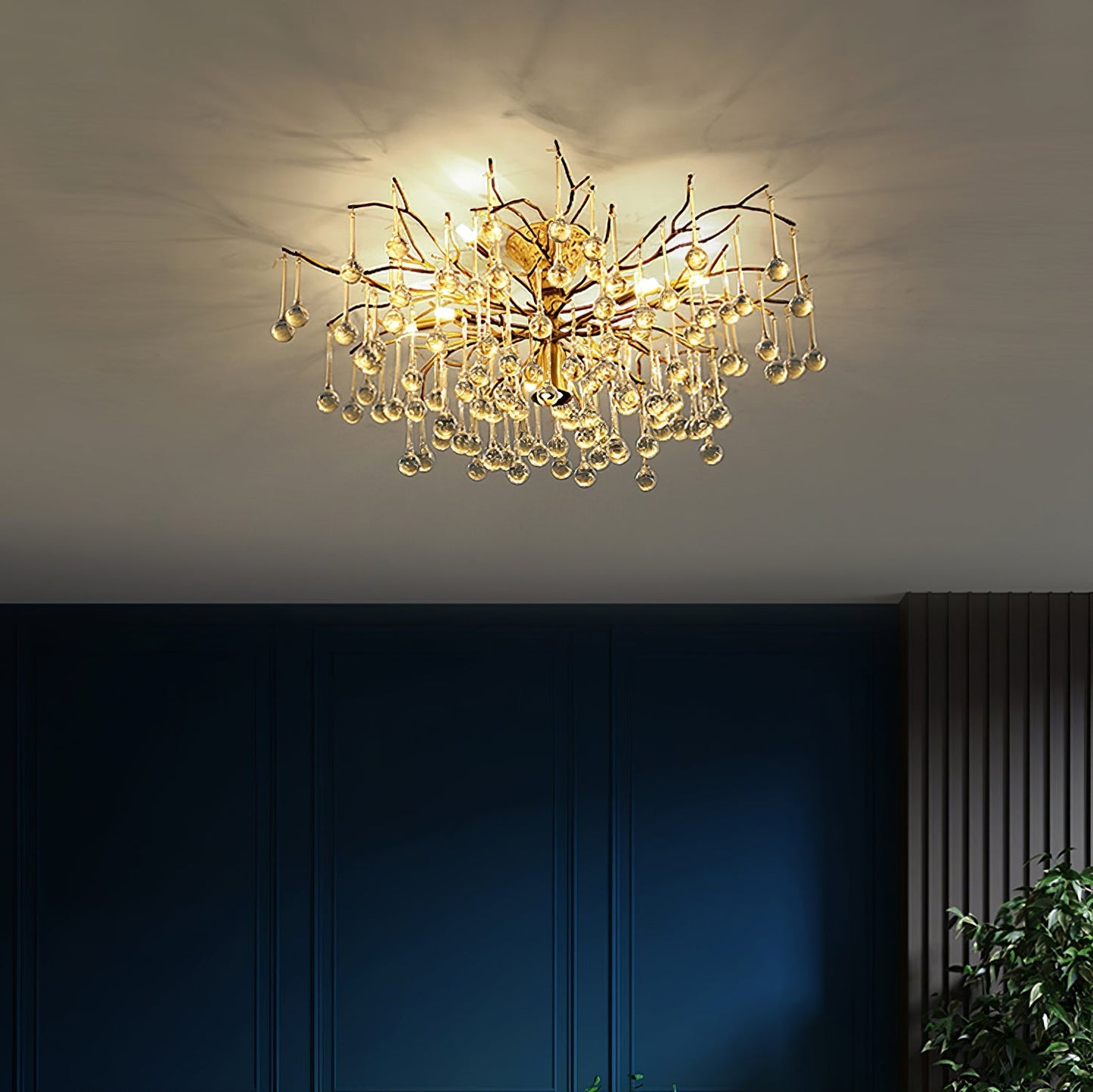 DivinoAura - Tidless Loftlampe med Luksuriøs Finish og Blødt Lys