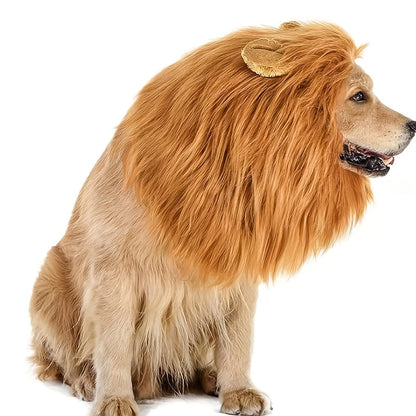 Dog Realistic Lion Mane Halloween Costume | Adjustable Lightweight 0
