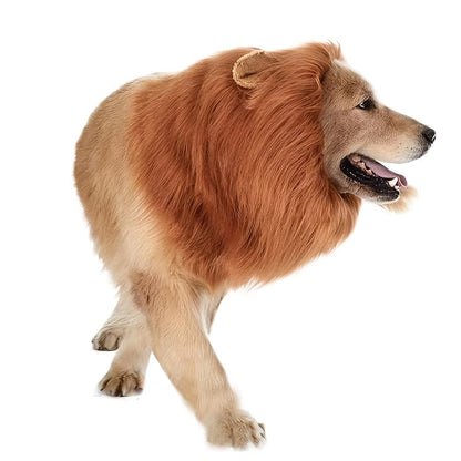 Dog Realistic Lion Mane Halloween Costume | Adjustable Lightweight 4