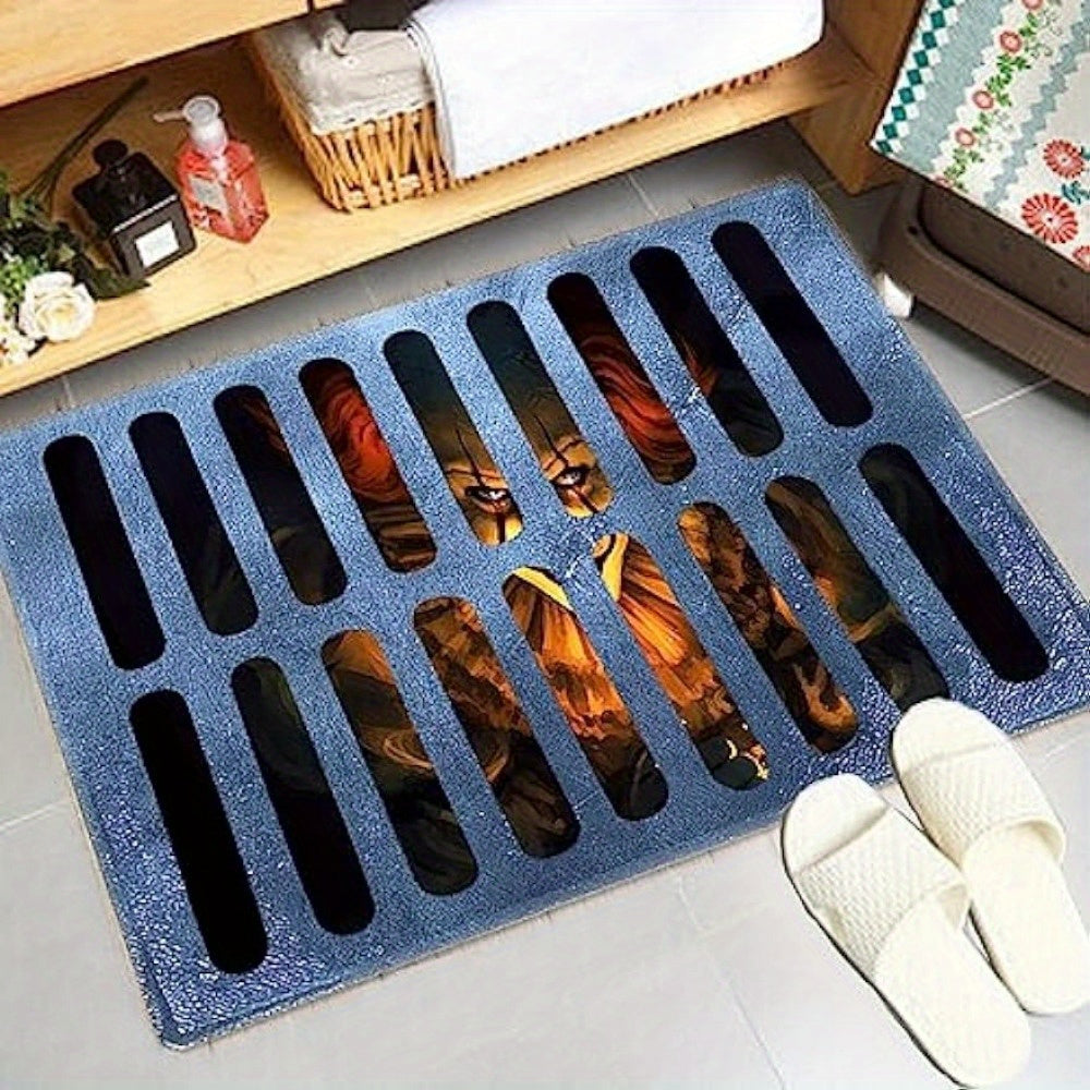 Door Mat Halloween Horror Non-Slip Polyester Rug 3