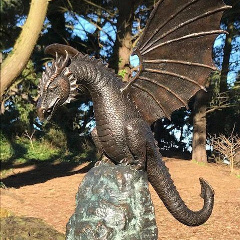 Draconis | Enchanting Fire-Breathing Dragon Fountain Sculpture 2