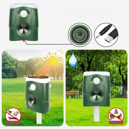 EcoGuard | Eco-Friendly Solar-Powered Ultrasonic Cat & Squirrel Repellent 4