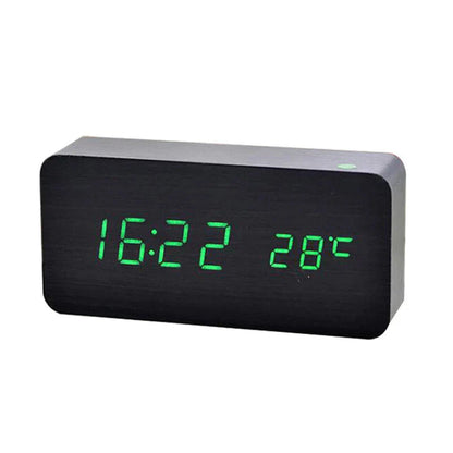 EcoWood | Stylish Modern Silent Digital Alarm Clock with LED Display 3