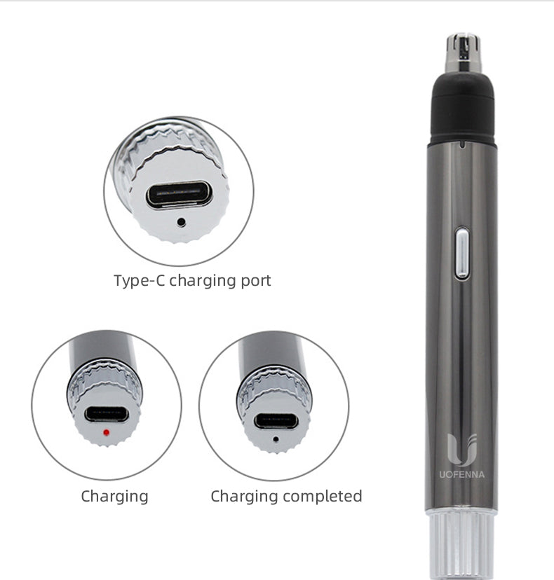 Precision Grooming - Rechargeable Nose Hair Trimmer with Precision Blades-4