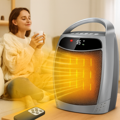 Electric Space Heater Portable Ceramic Indoor Heater Remote Control 9