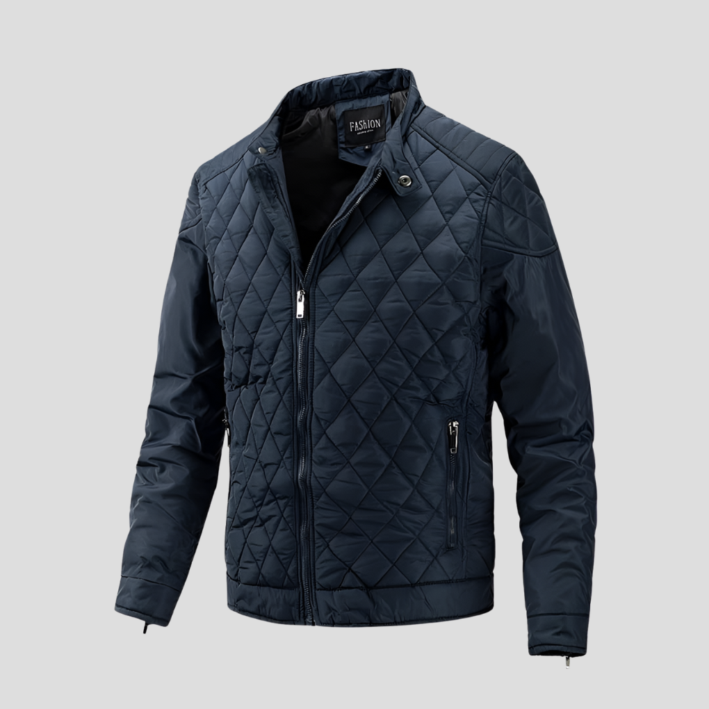 Elegant men's padded jacket in transitional style 1