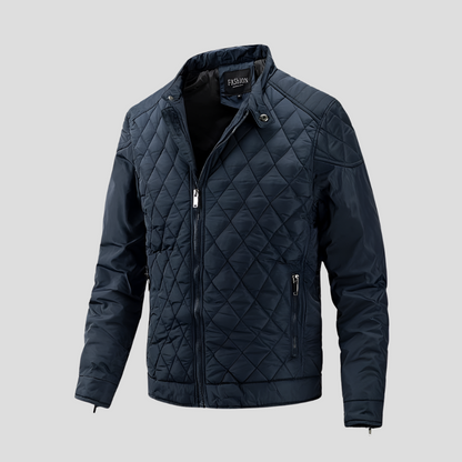 Elegant men's padded jacket in transitional style 1