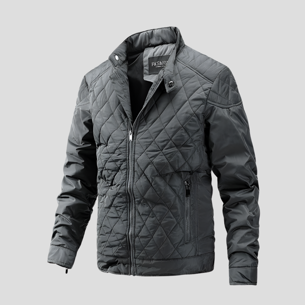 Elegant men's padded jacket in transitional style 2