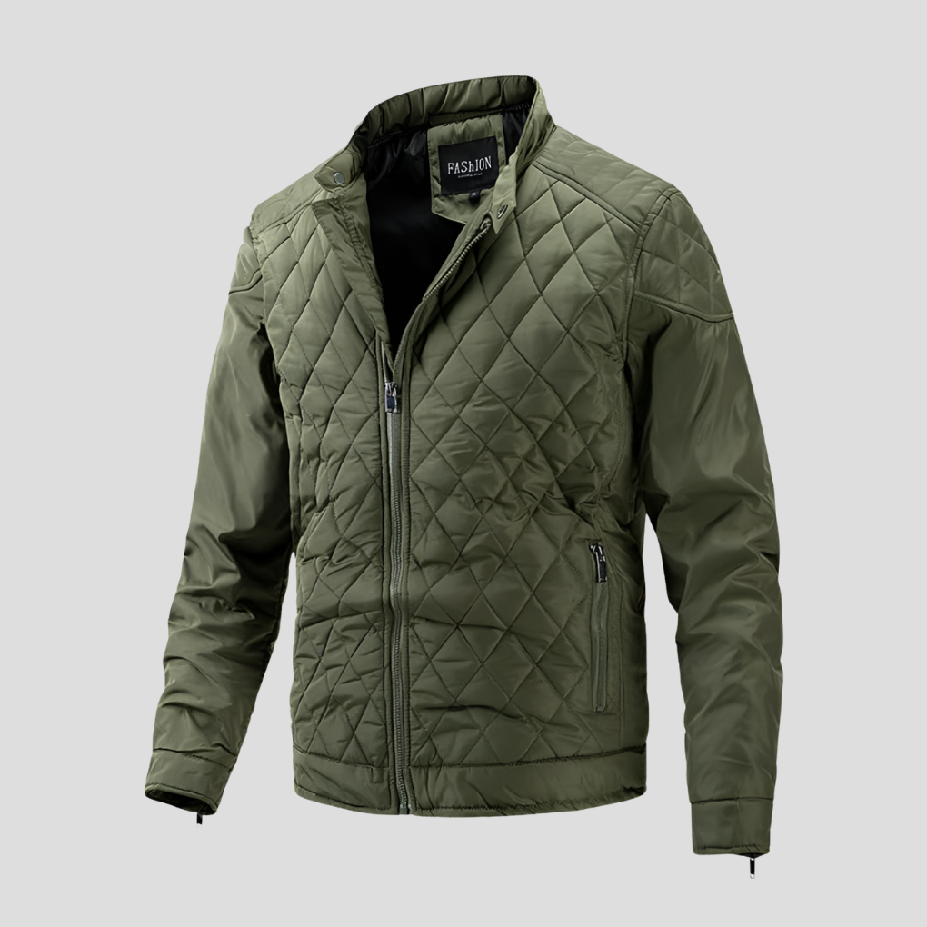 Elegant men's padded jacket in transitional style 3