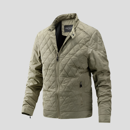 Elegant men's padded jacket in transitional style 4