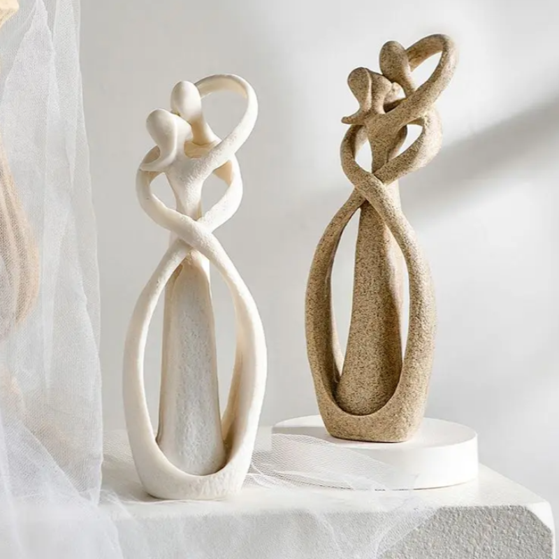 ElysianArt | Timeless Elegant Abstract Love Sculpture for Home Décor 2