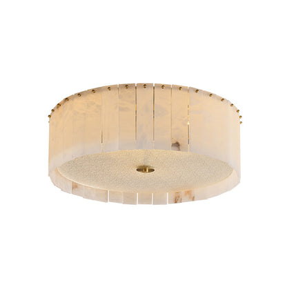 AlabasterAura - Ceiling Lamp with Alabaster Detailing and Gentle Radiance