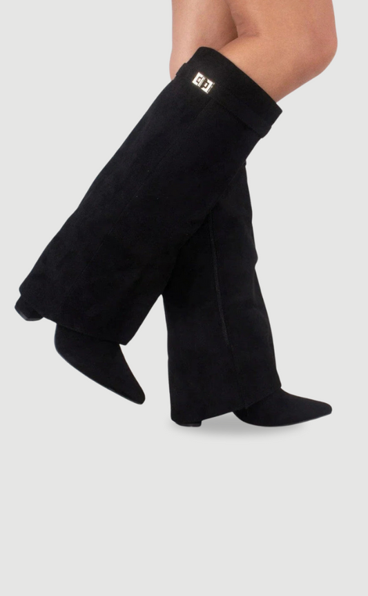 Emily | Elegant Black Knee High Boots for Women 0